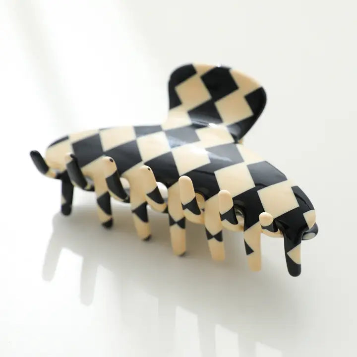 Checkmate Hair Claw Clip