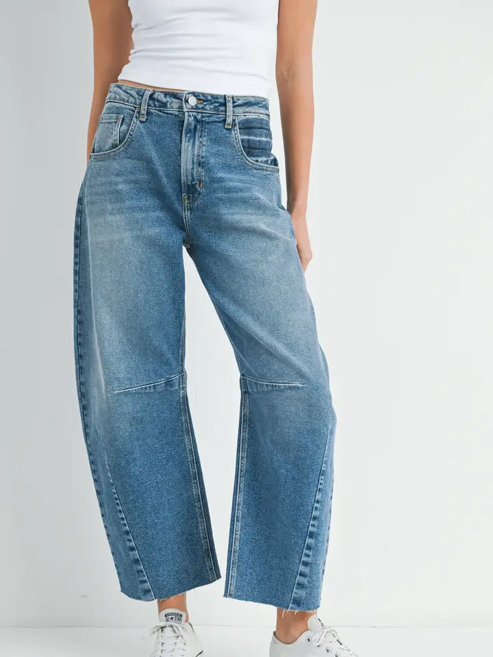 Denim Barrel Jeans