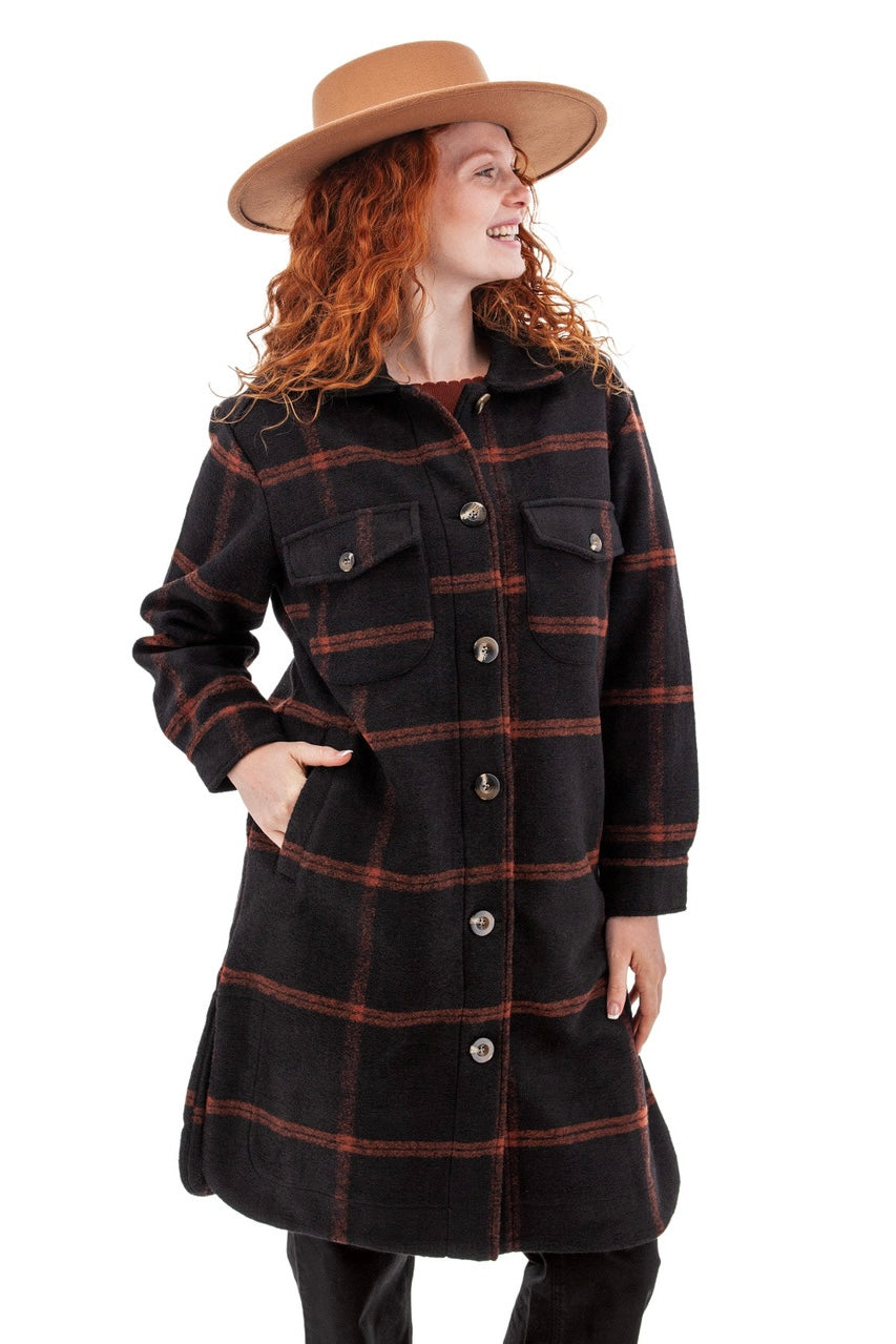 North Wind Plaid Car Coat