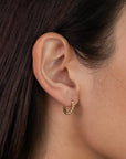 JK Ball Hoop Small Gold Earrings