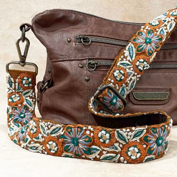 Jenny Krauss Embroidered Adjustable Bag Strap