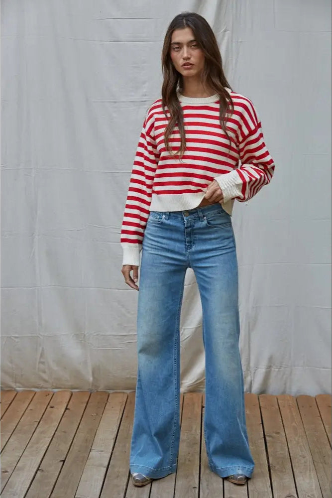 Badger Striped Knit Sweater