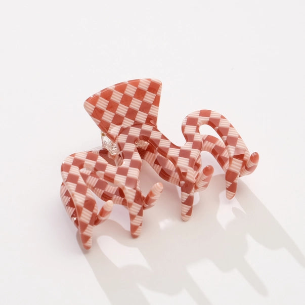 Checkmate Hair Claw Clip