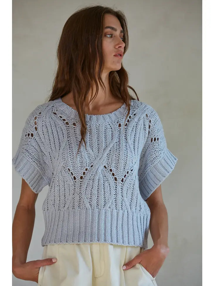 Cali Crochet Sweater Top