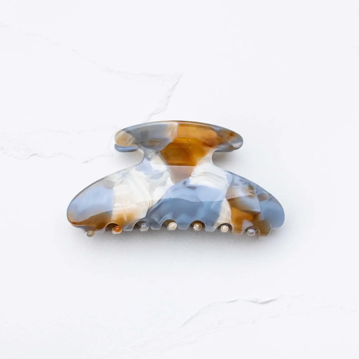 Midnight Gloss Cellulose Acetate Hair Claw Clip