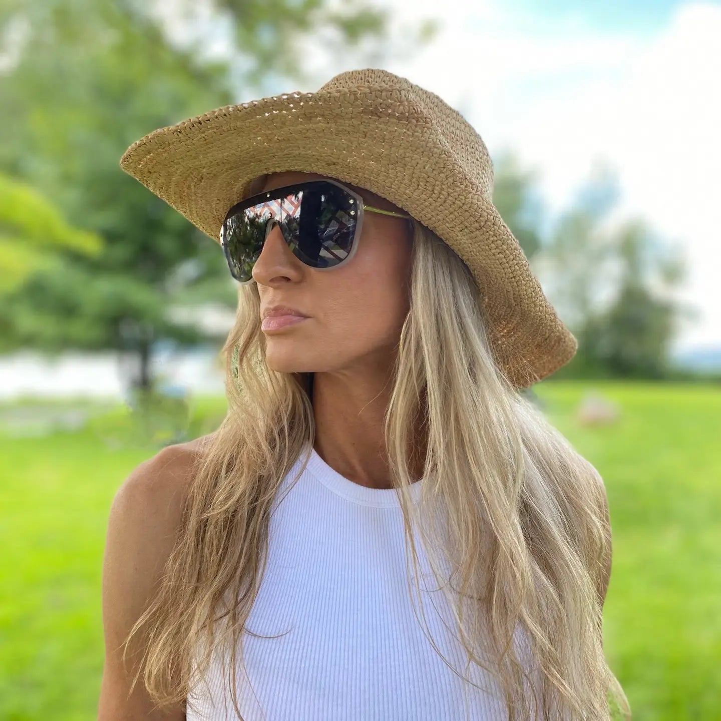 The Mesa Raffia Fedora Hat