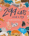 299 Cats (and A Dog) 300 Piece Cluster Puzzle