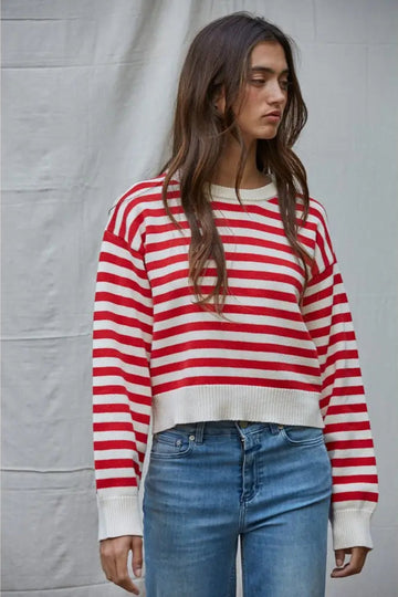 Badger Striped Knit Sweater