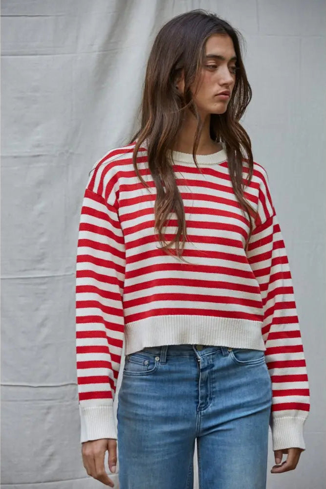 Badger Striped Knit Sweater