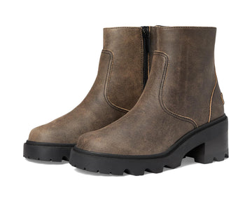 Joan Now Women's Chelsea Zip Bootie: Canoe / Black