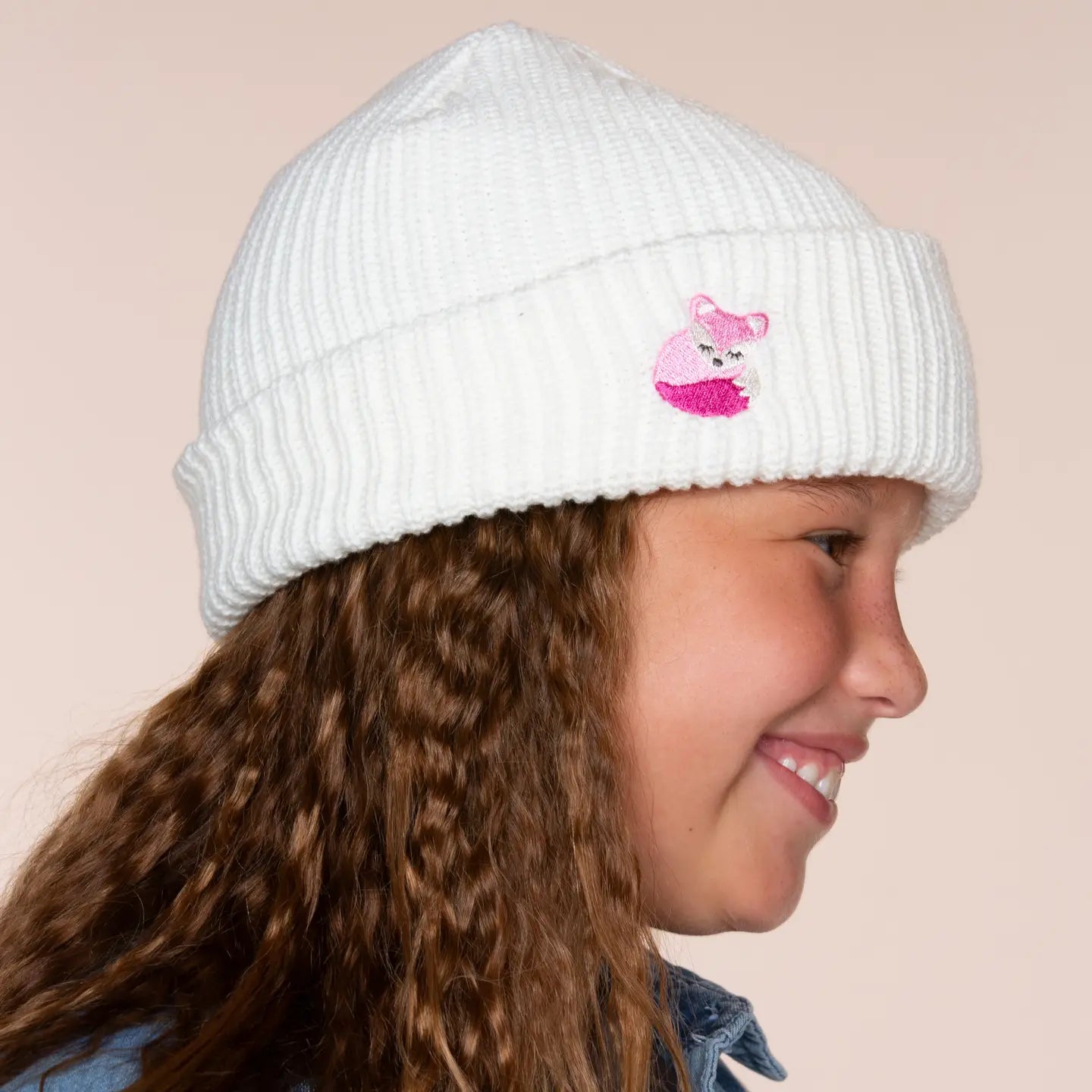 Kids Patch Knitted Winter Beanie