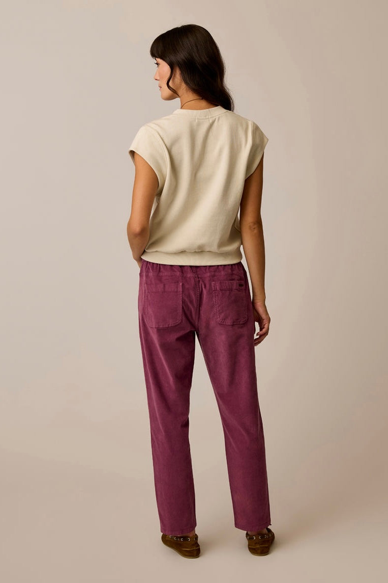 Zoe Buttercord Pant: Bramble