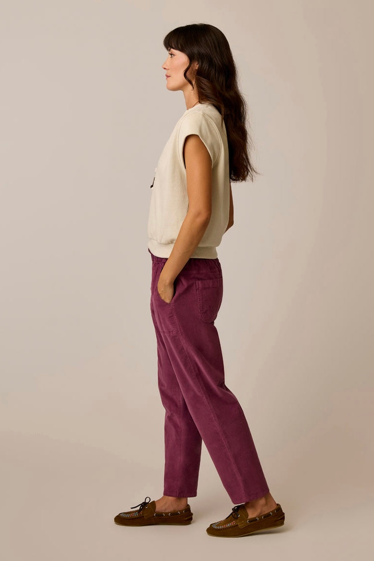 Zoe Buttercord Pant: Bramble