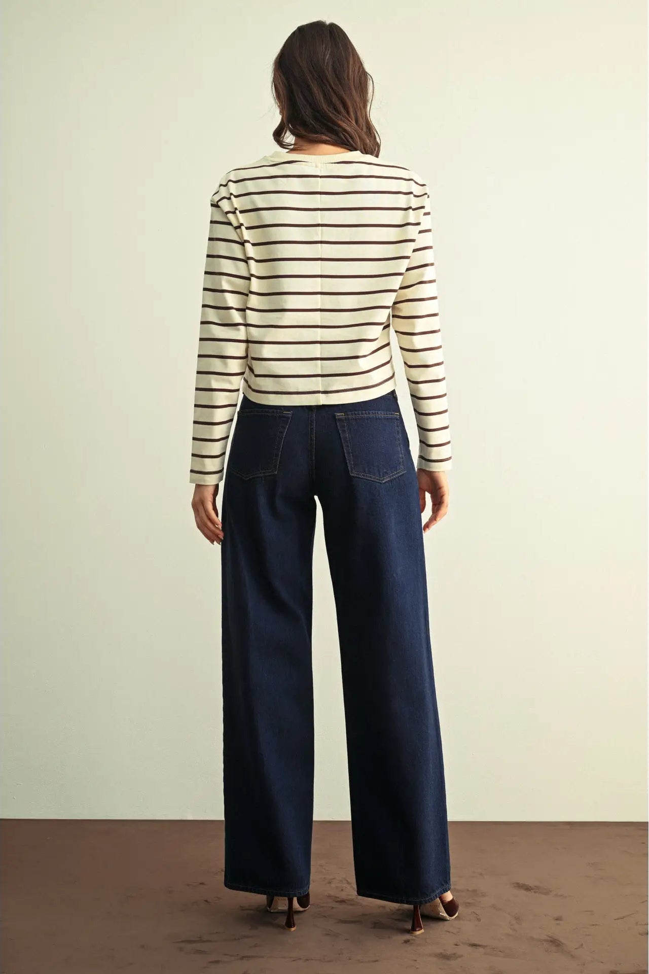 Dark Rinse Denim Trouser