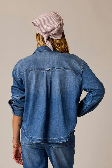Flora Organic Denim Shacket