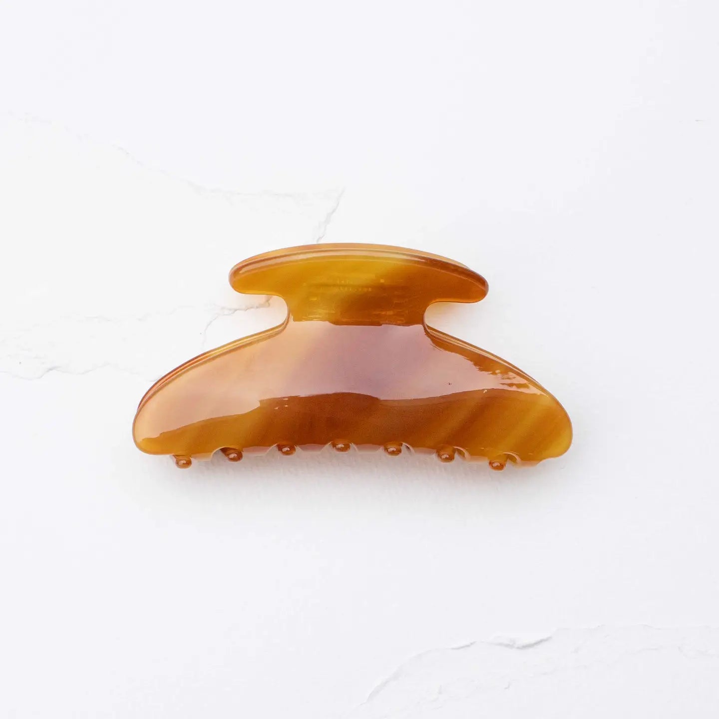 Midnight Gloss Cellulose Acetate Hair Claw Clip