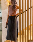 Yara Gauze Skirt-Black