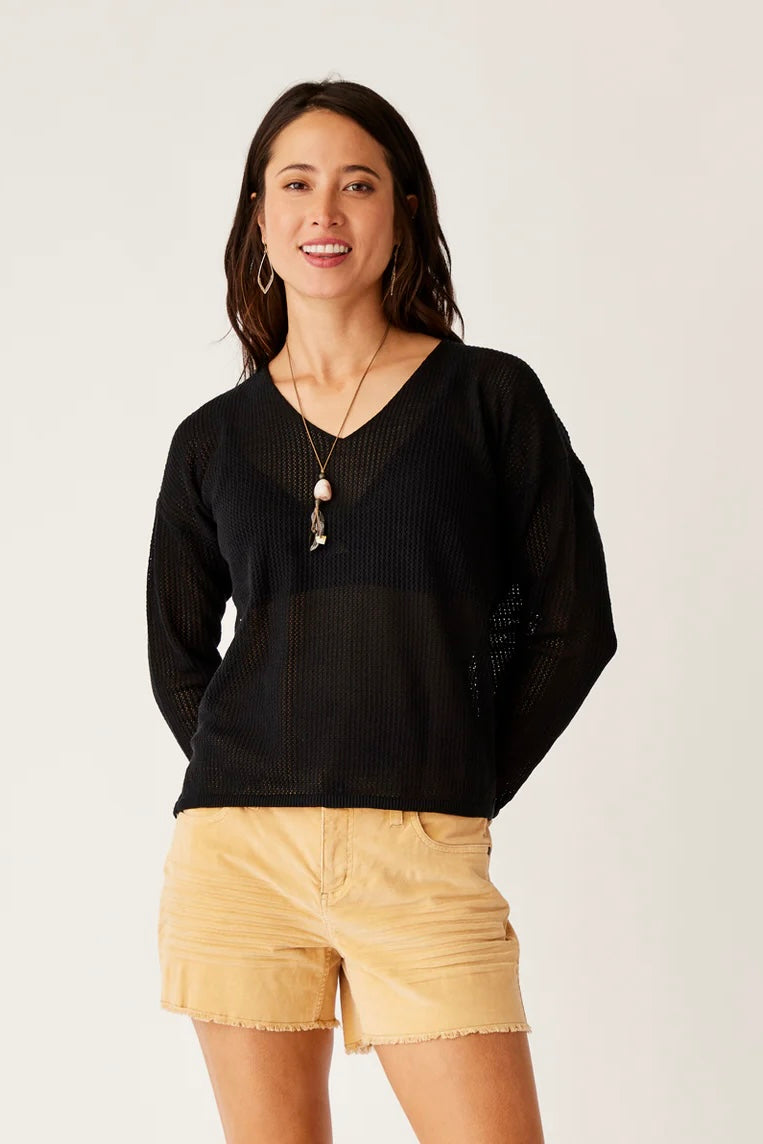 Zella Mesh Pullover Sweater