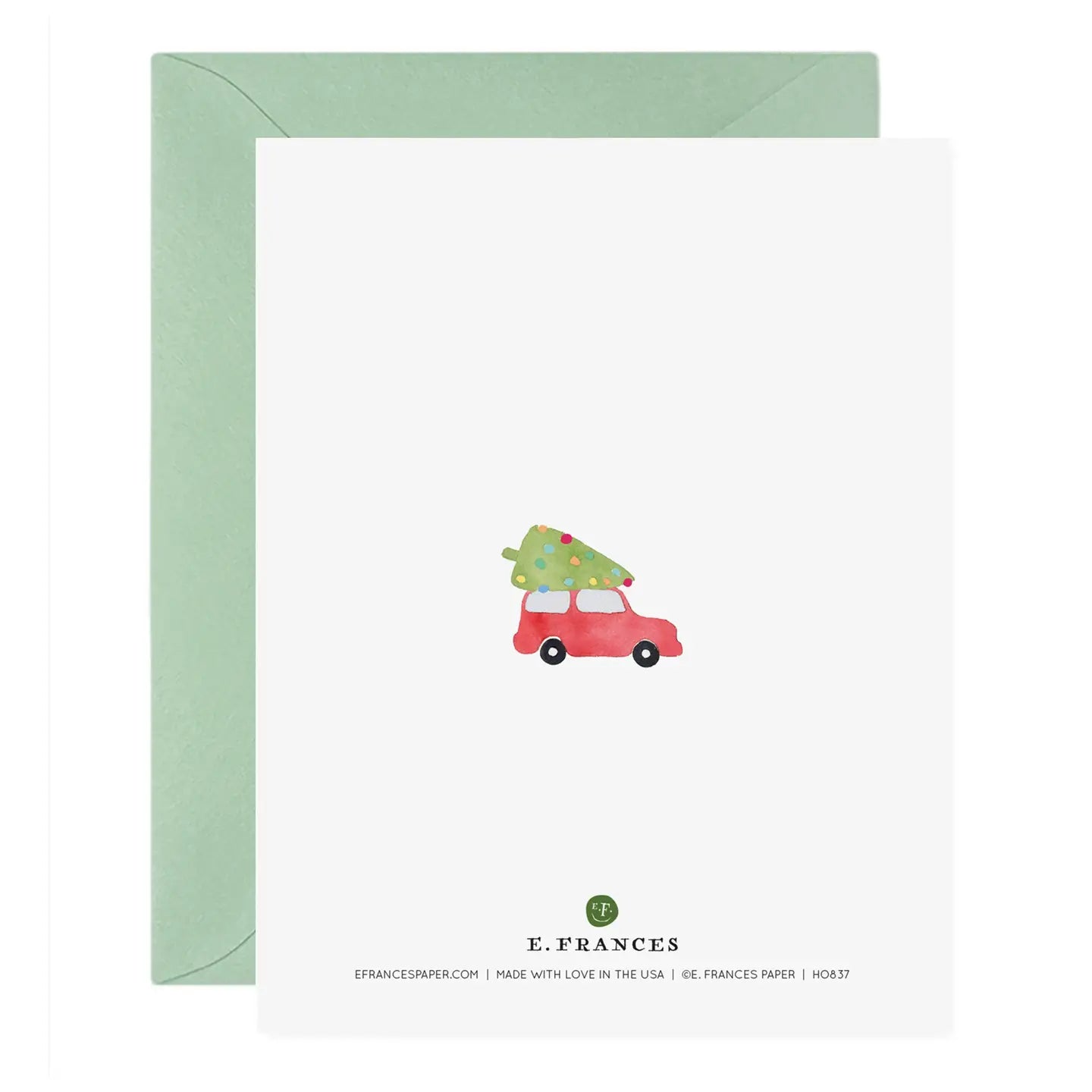 E.Frances Fa La La La La Trees Christmas Greeting Card