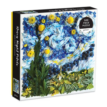 Starry Night Petals: 500 Piece Puzzle