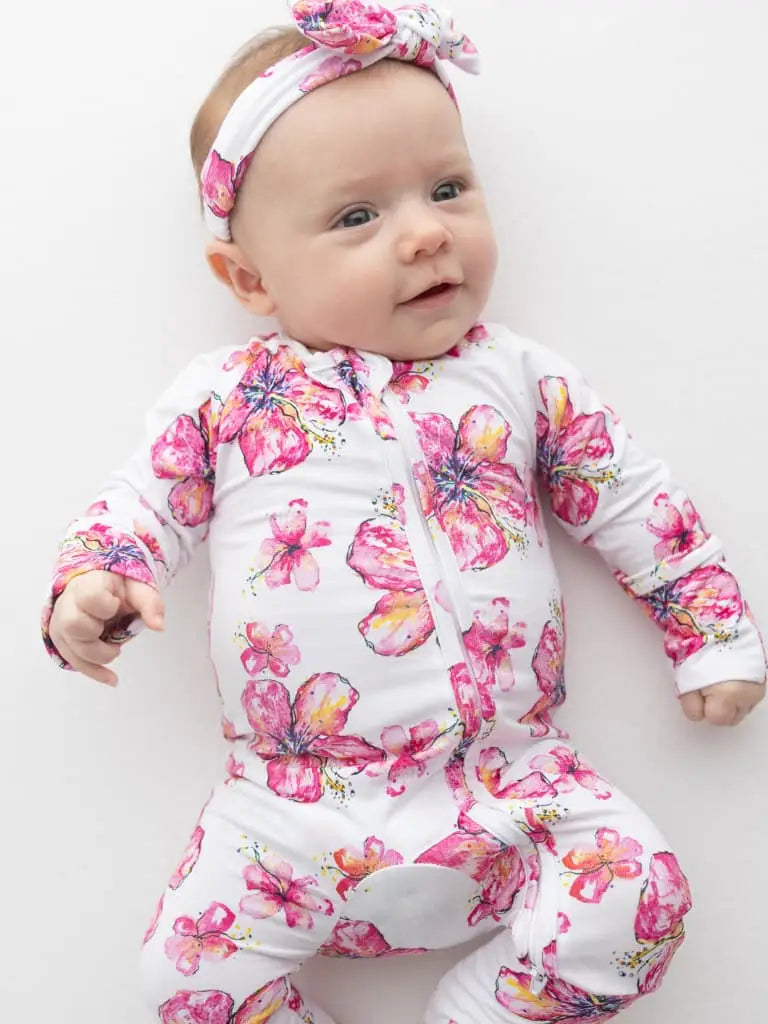 Hibiscus Kiss Bamboo Coverall