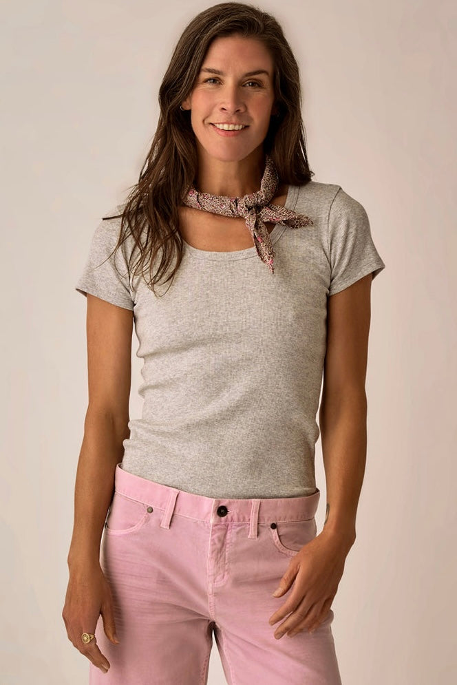Carve Ever Tee-Heather Grey
