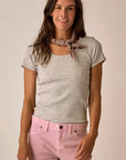 Carve Ever Tee-Heather Grey