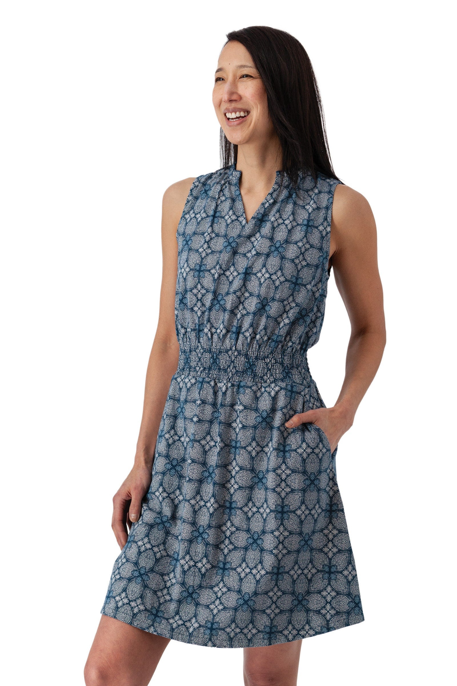 Gibraltar Sea Cottage Smocked Waist Dress