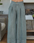 Italian Linen Palazzo Pants