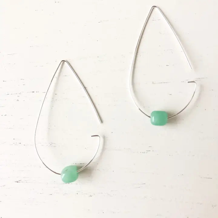 The Maggie Jade Silver Earrings