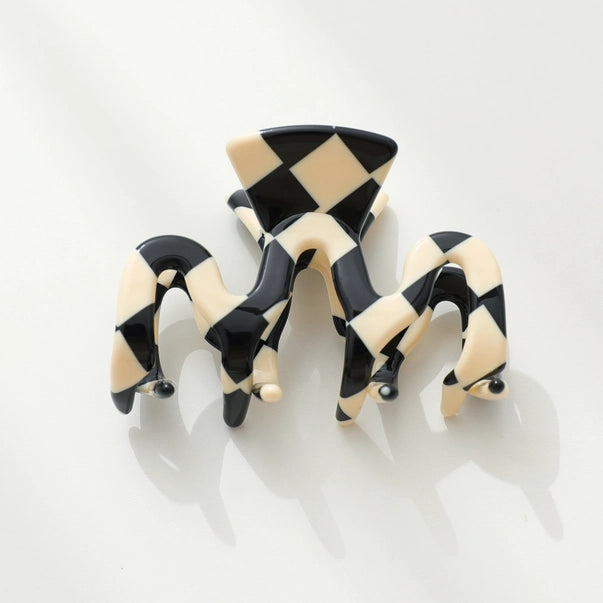 Checkmate Hair Claw Clip