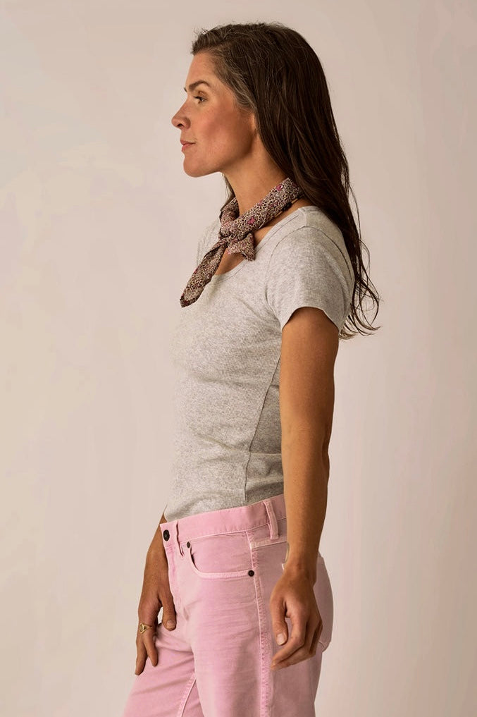 Carve Ever Tee-Heather Grey