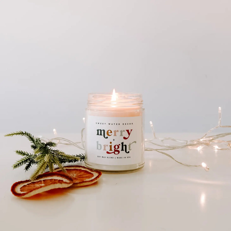 Merry and Bright 9oz Soy Candle