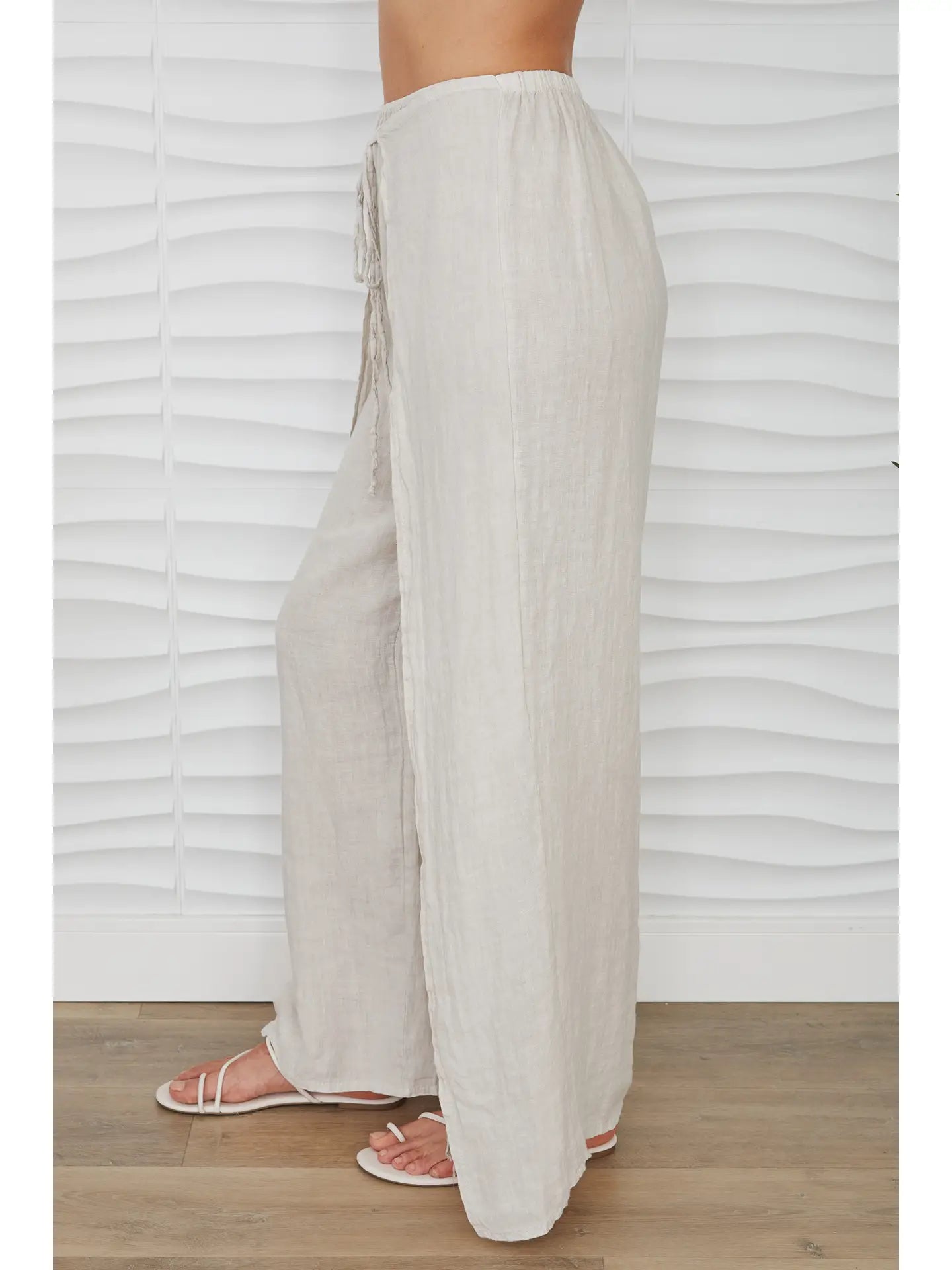 Lucia Linen Side Panel Pants