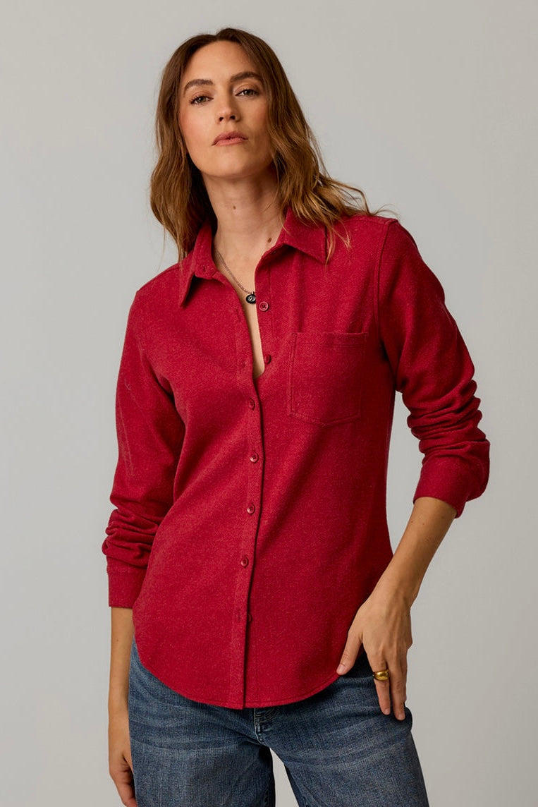 Carve Fairbanks Supersoft Shirt: Deep Rouge Heather