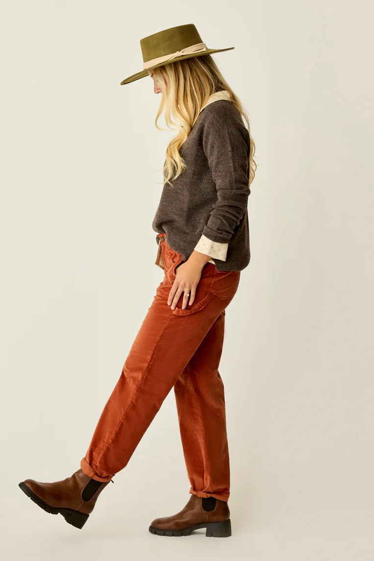 Corey Butter Cord Pant: Copper