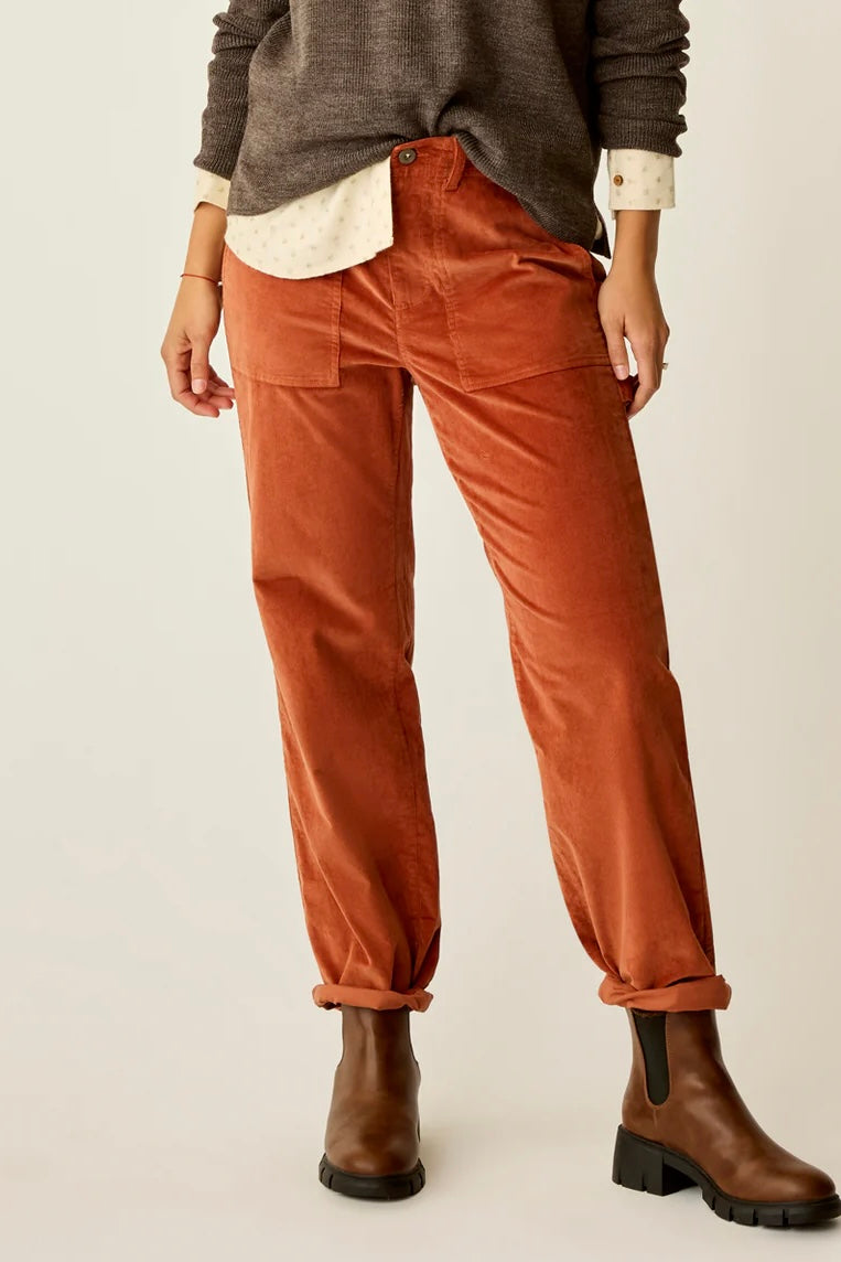 Corey Butter Cord Pant: Copper