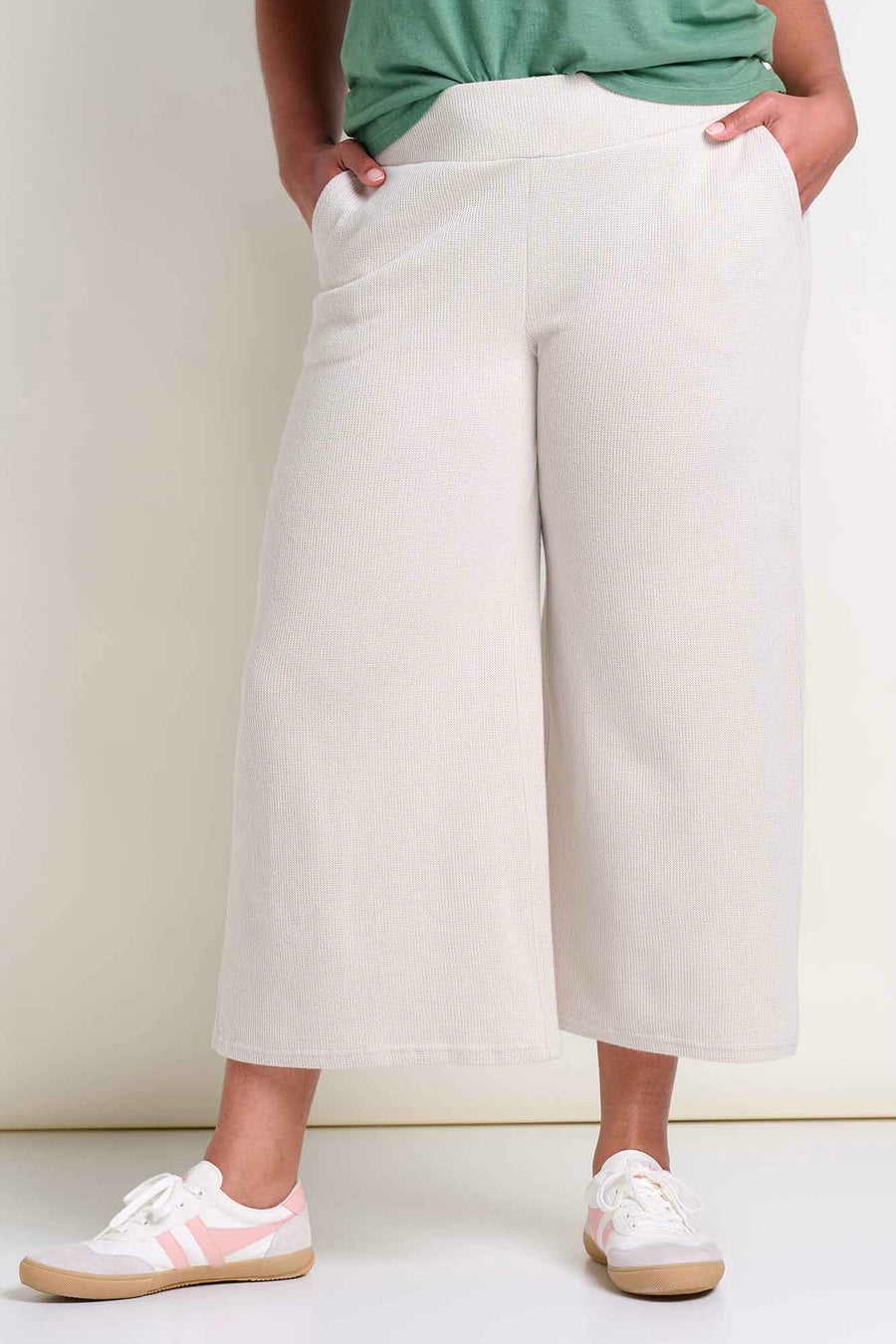 Byrne Wide Leg Pant - Oatmeal