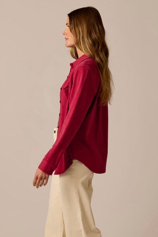 Carve Fairbanks Supersoft Shirt: Deep Rouge Heather