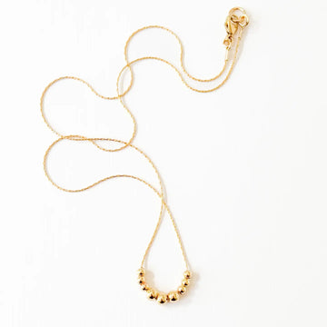 Dainty Gold Filled Snake Cahin Necklace with Tiny Gold Filled Beads