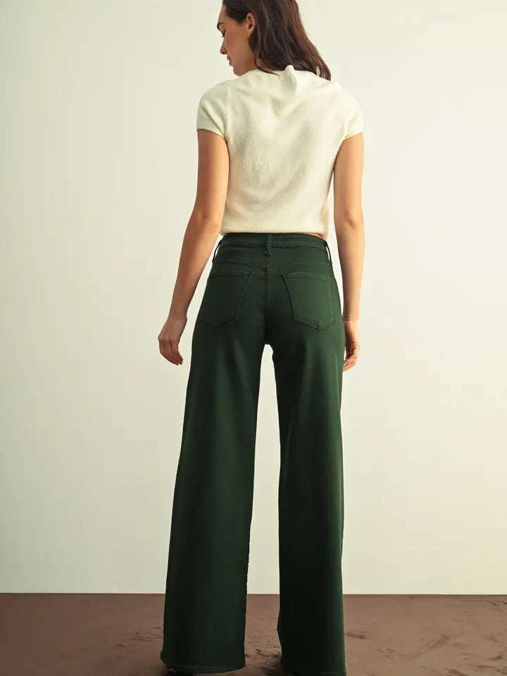 In the Forest High Rise Stretchy Wide Leg Jean