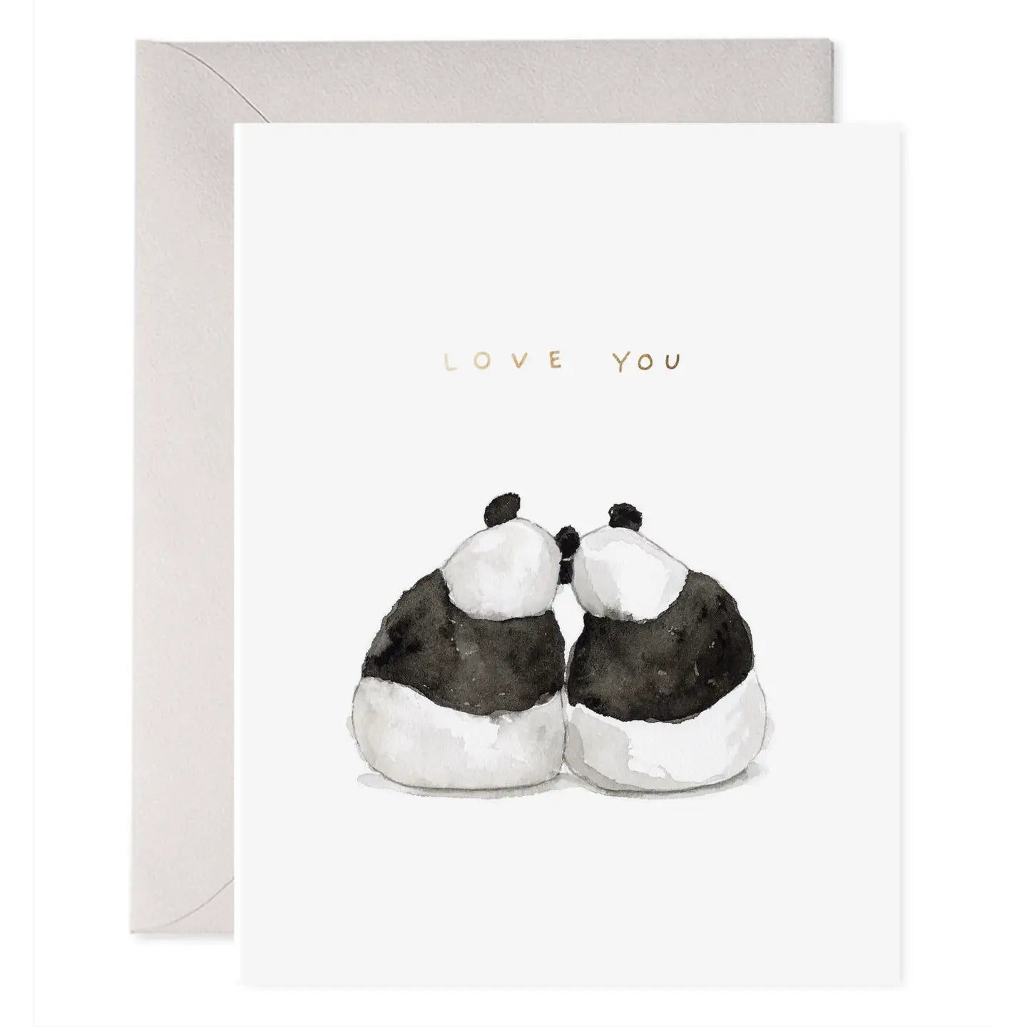 E.Frances Panda Pair Greeting Card