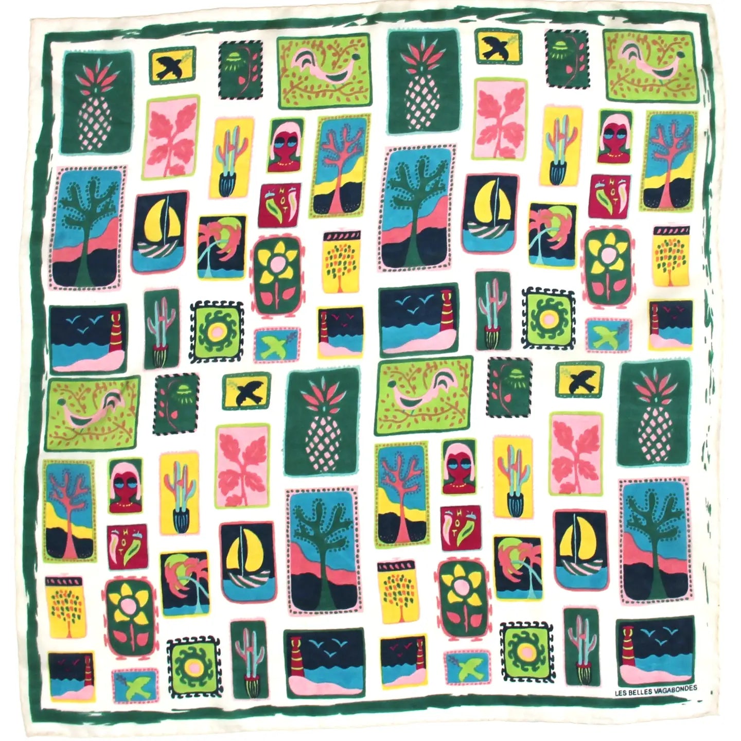 Les Belles Vagabondes Mini Silk Scarf