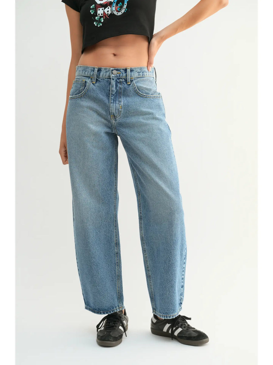 The New Barrel Medium Denim Barrel Jeans
