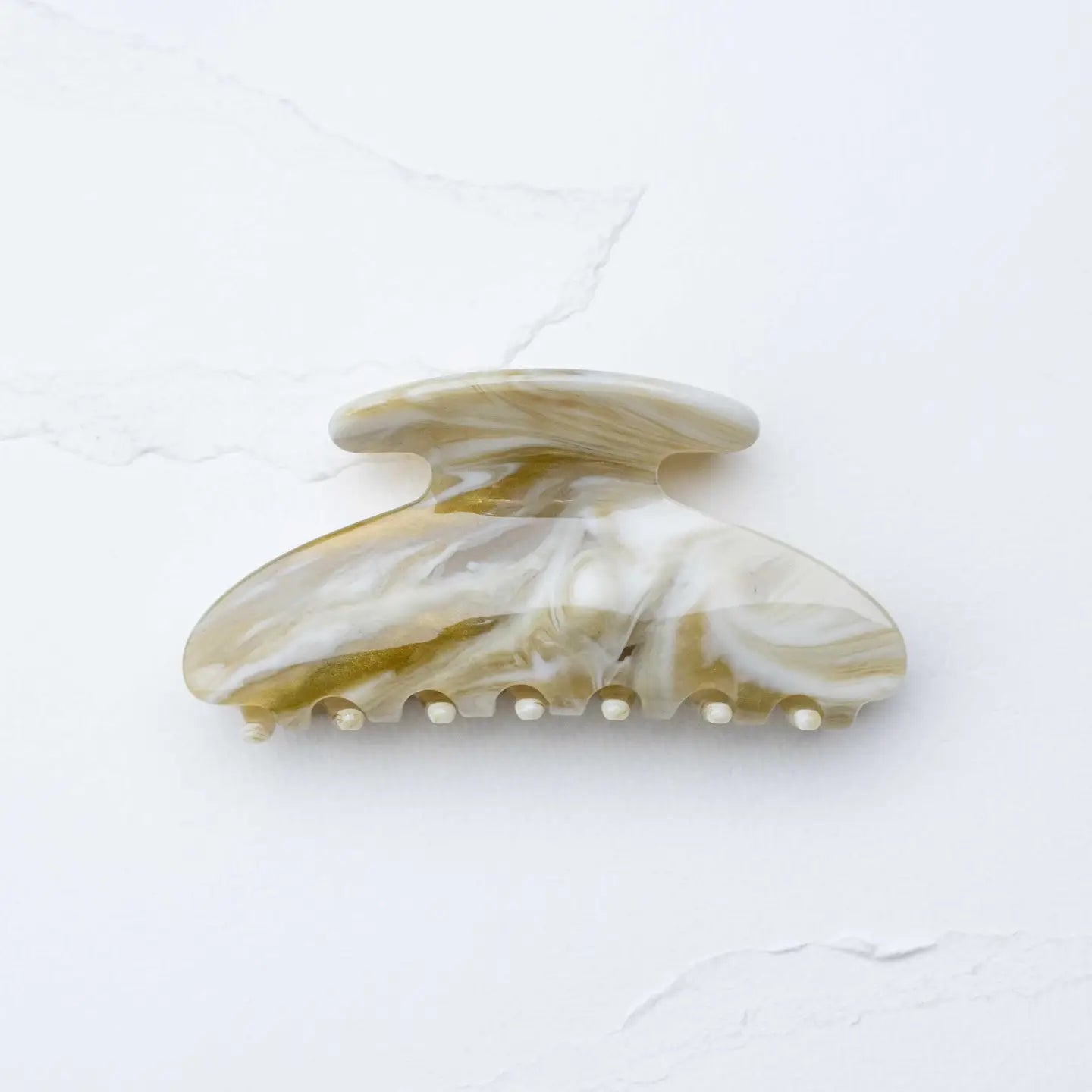 Midnight Gloss Cellulose Acetate Hair Claw Clip