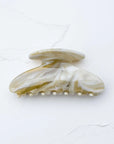 Midnight Gloss Cellulose Acetate Hair Claw Clip