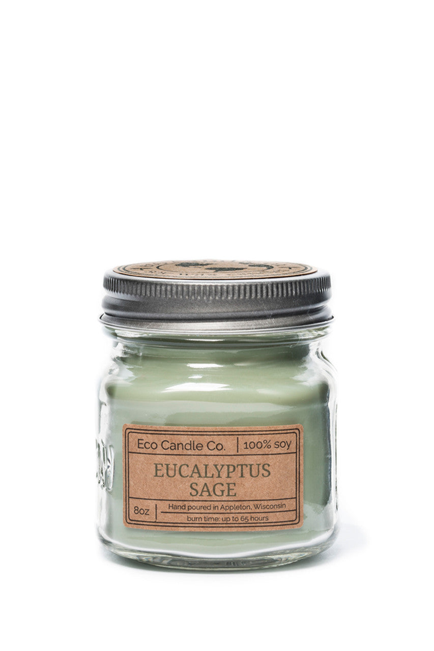 Eco Candle 8oz Mason Candle