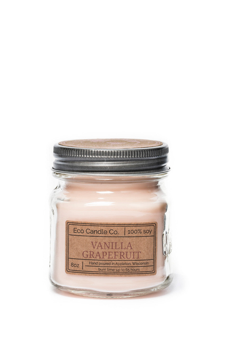 Eco Candle 8oz Mason Candle