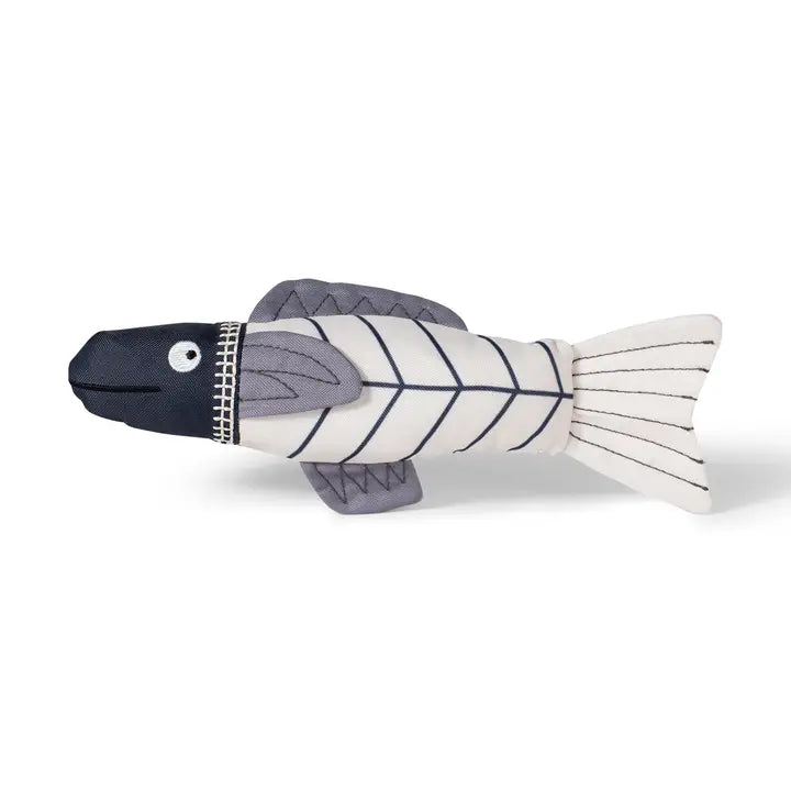 Something's Fishy Canvas Kicker Cat Toy