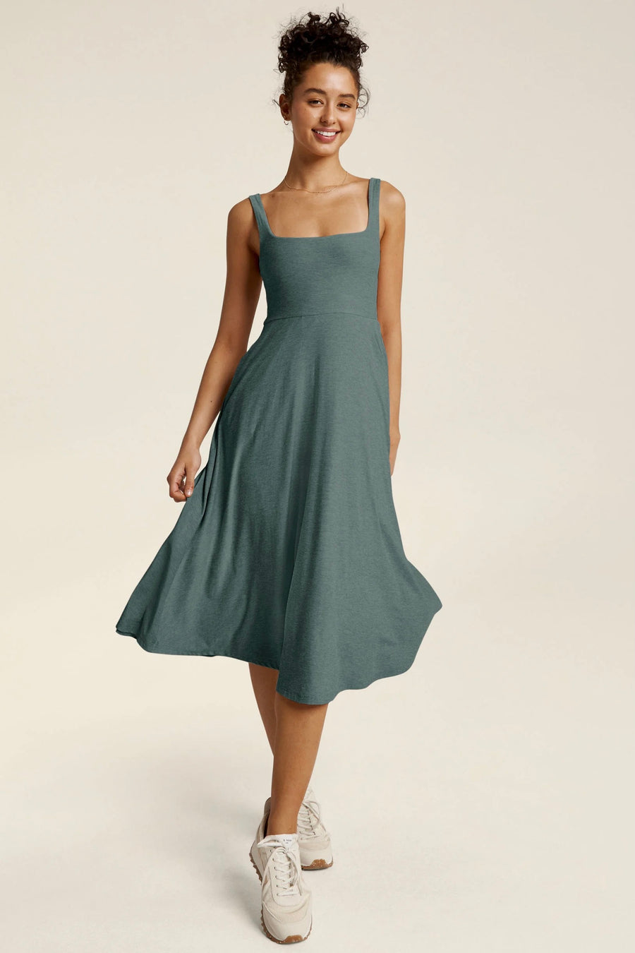 Featherweight At the Ready Square Neck Dress